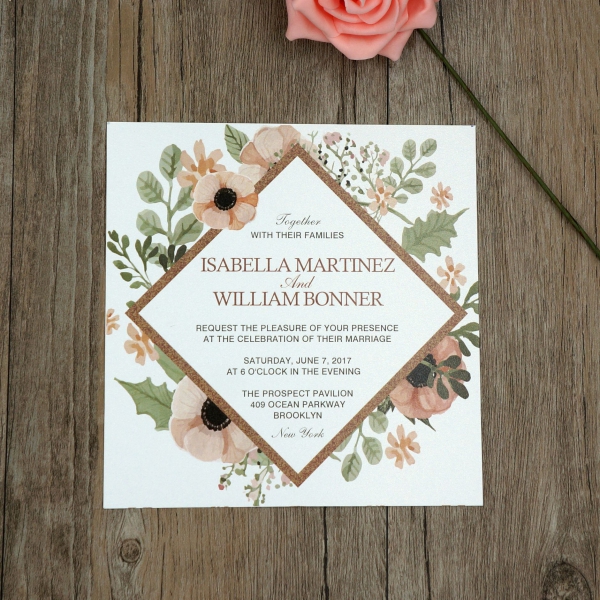 cheap print vintage wedding invitation wip024 wedding invitations