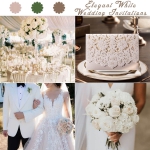 White Cheap Wedding Invitations Pocket, Elegant Laser Cut Wedding Invitations WLC016