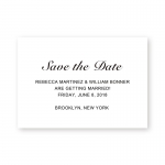 Modern Black and White Bold Wedding Invitation WIP055