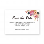 Printable Rustic Coral Floral Wreath Wedding Invitation WIP059