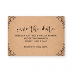 Vintage Rustic Fall Wedding Invitation WIP061