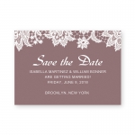 Cheap Lace Mauve Spring Wedding Invitation WIP064