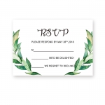 Rustic Spring Olive Leaf Wedding Invitation WIP065