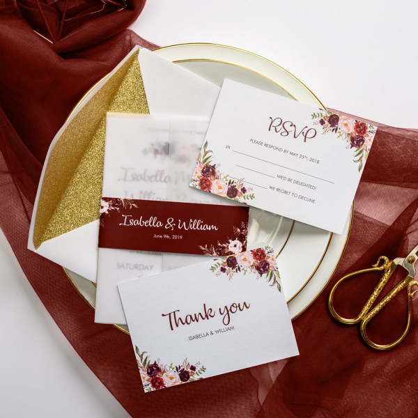 /1067202-2852-thickbox/white-vellum-wedding-invitations-with-burgundy-belly-band-watercolor-floral-design-white-free-envelopes-with-gold-glitter-backer-luxury-wedding-invitations-ws037.jpg
