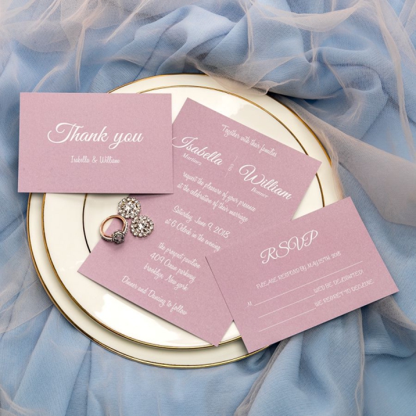 Simple Mauve Invites Fall Weddings Spring Weddings Cheap