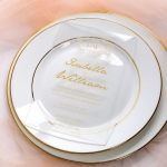 Gold Foil Acrylic Wedding Invitation with Monogrammed Names, Minimalist, Modern Invites, Transparent Wedding Invitations, Elegant Wedding invitations, Royal Invites WS088