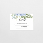 Cheap watercolor invite, dusty blue and green, greenery wedding, rustic wedding, spring, summer, beach wedding WS141