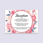 Elegant rustic blush pink floral wedding invitations cheap, spring and summer WS157