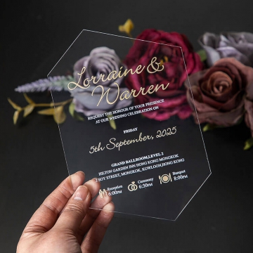 Bohemian floral vellum wedding invite, unique irregular acrylic wedding invitations, gold, plum and mauve, fall and winter wedding WS246