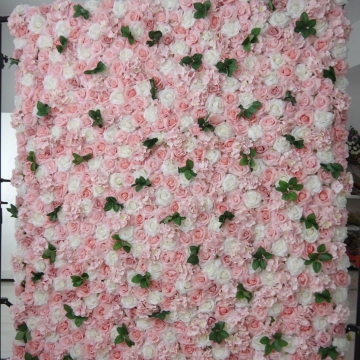 Blush Pink Blossom Fabric Rolling Up Curtain Flower Wall FW007