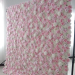 3D Artificial Flower Wall Rolling Up Curtain Flower Wall FW015